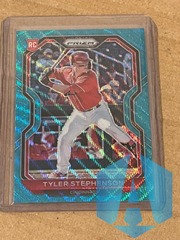 2021 Panini Prizm Teal Wave Prizm Rookie #133 Tyler Stephenson Tier II RC Reds